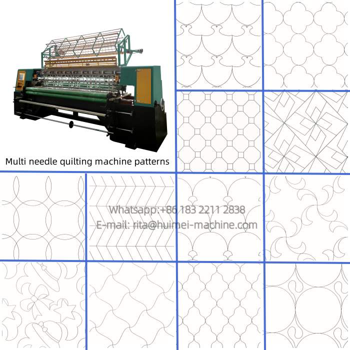 lock stitch multi needle quilting machine