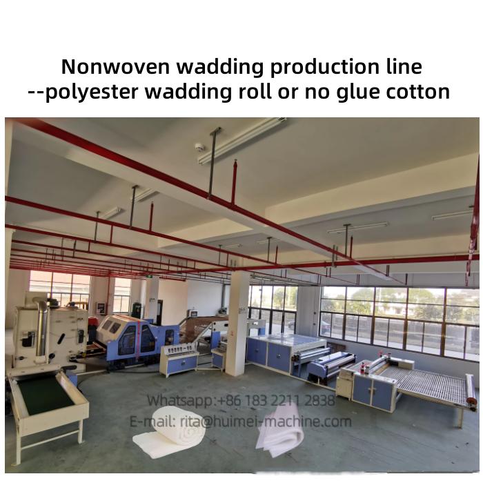 nonwoven wadding production line