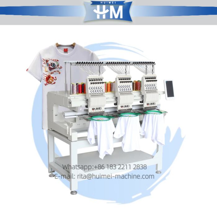 Automatic tshirt embroidery machine computerized
