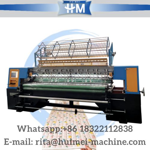 Lock stitch multi needle mattress quilting machine computerized