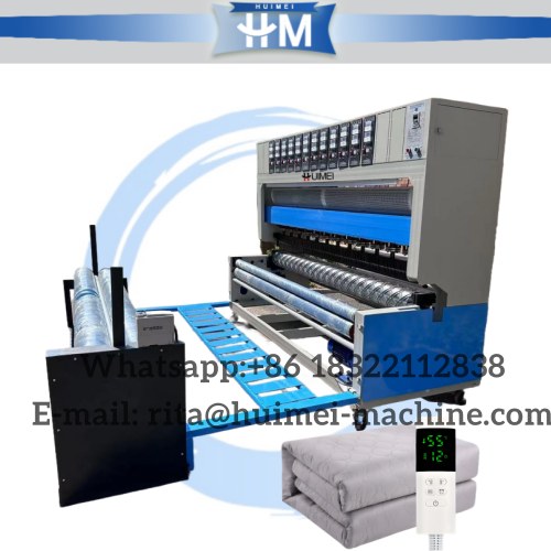 Holeless threadless ultrasonic fabric quilting machine for Water heating blanket
